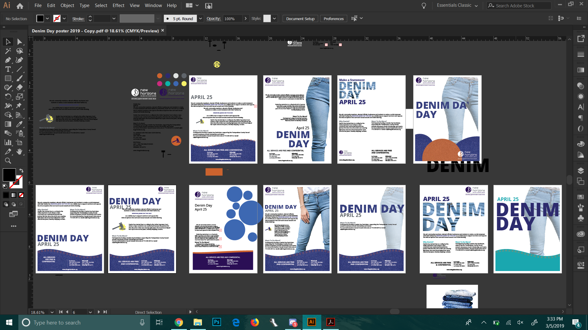 Student's developments sketches and ideation examples