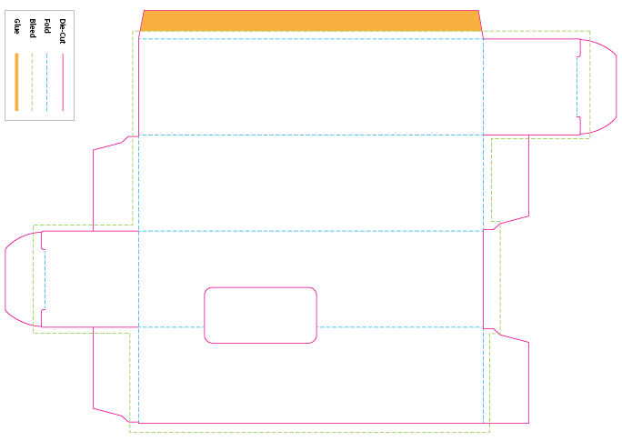 Box packaging template