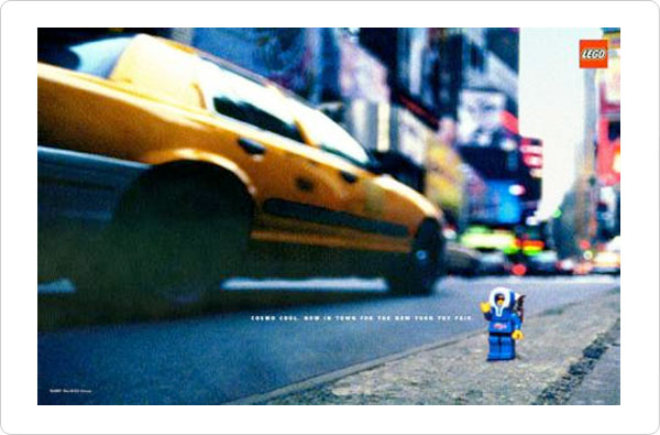 Advertising example demonstrating the design element motion