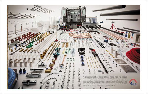 Design example showing various design layout options.