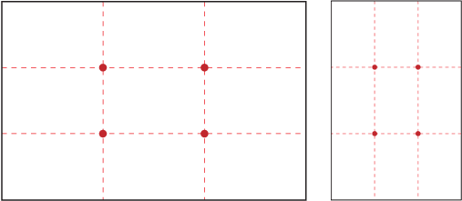 Image showing how to divide a rectangle into thirds