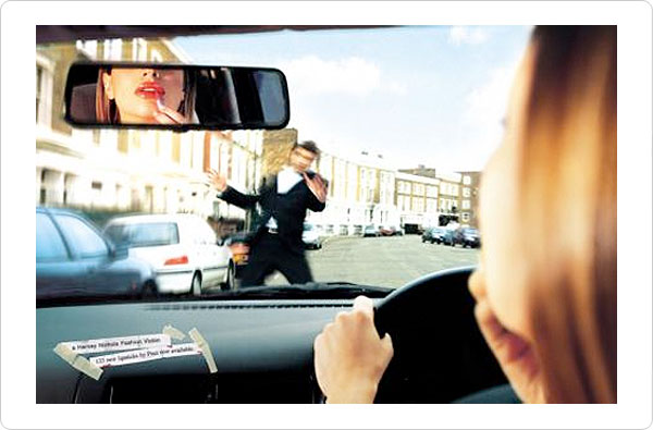 Advertising example demonstrating the design element space