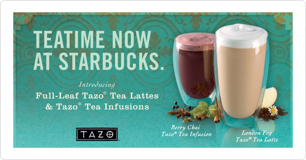 Starbucks tea billboard ad
