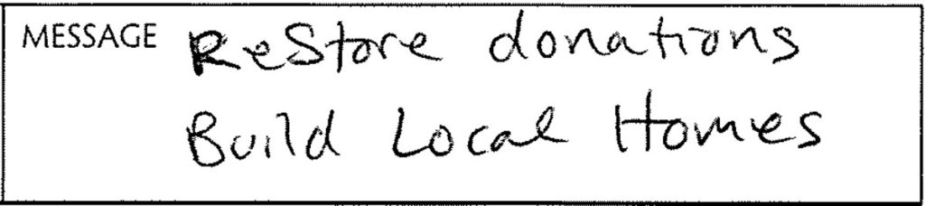 Restore message hand drawn