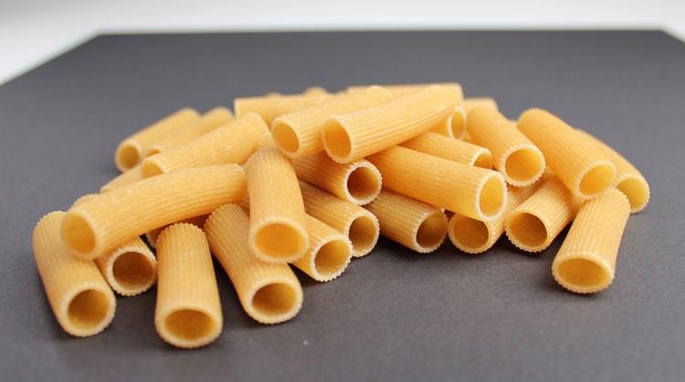 Photo demonstrating various camera settings when applied to a pasta photo shoot.