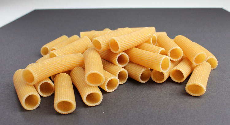 Photo demonstrating various camera settings when applied to a pasta photo shoot.