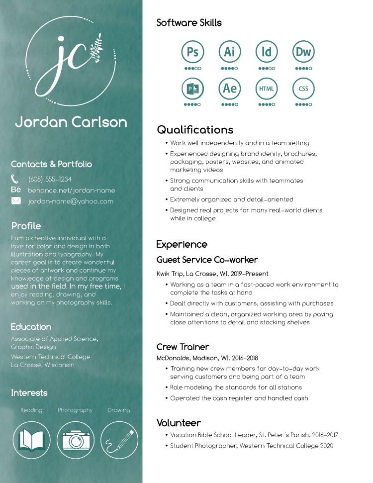 Resume template example