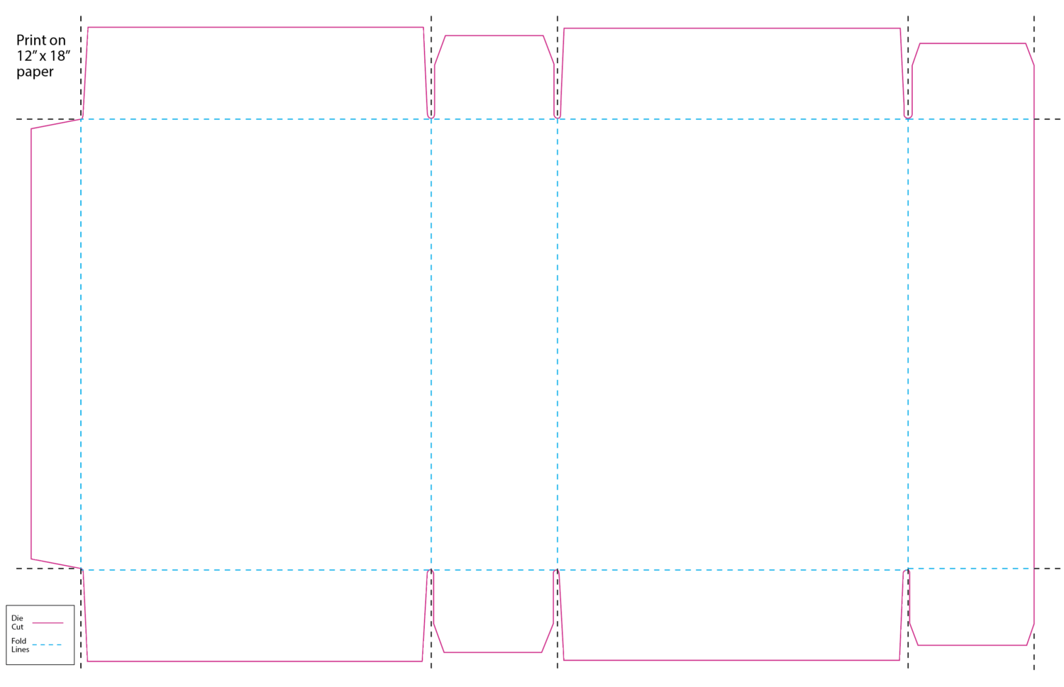 Cookies or crackers box template