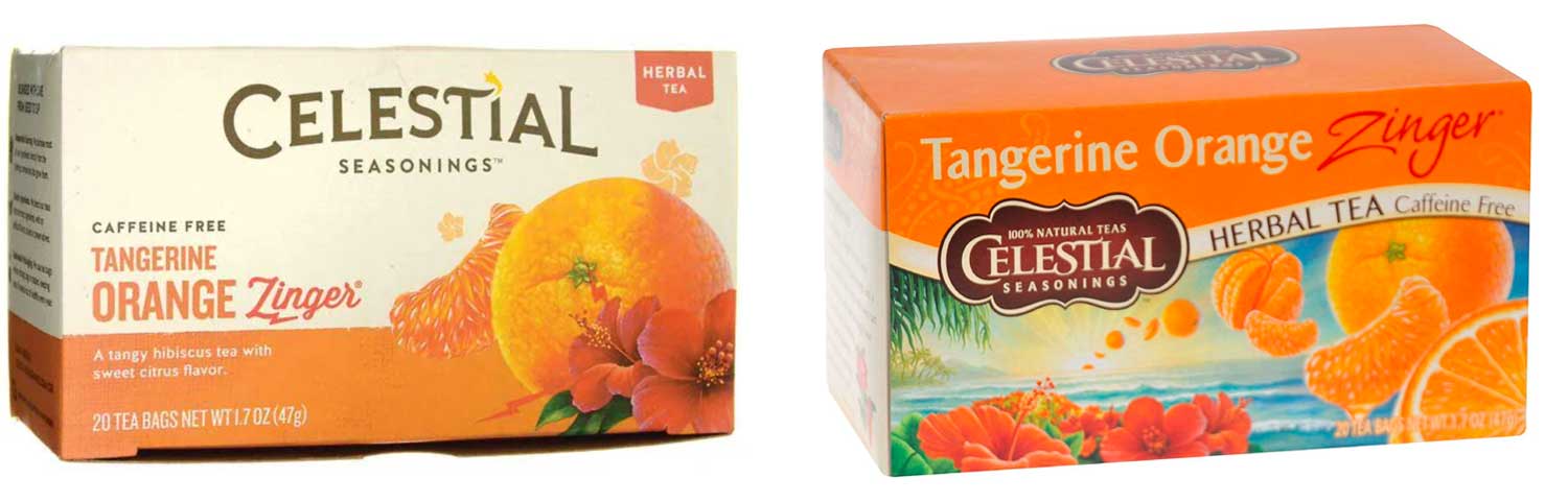 Tea box packaging examples