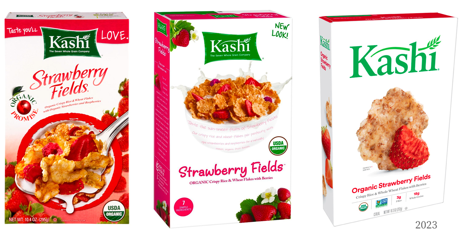 Kashi Cereal Design Example -  New packaging Minimalistic Trend