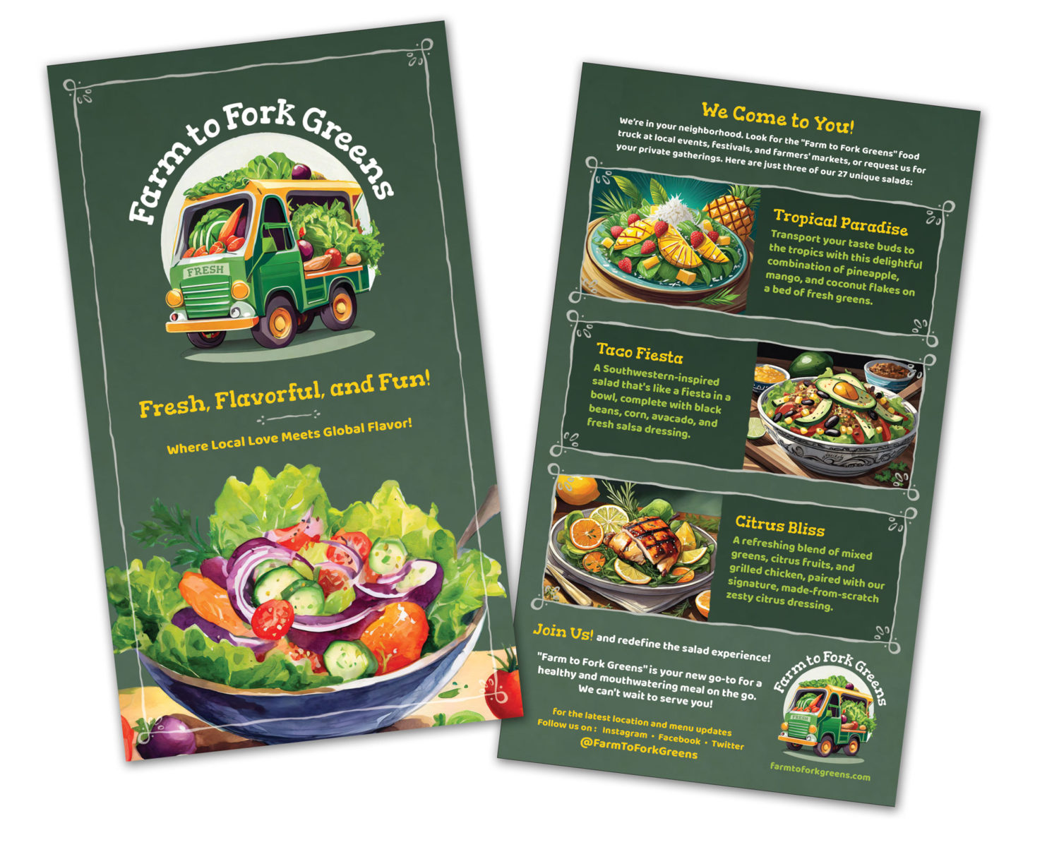 2-sided flyer Illustrator image