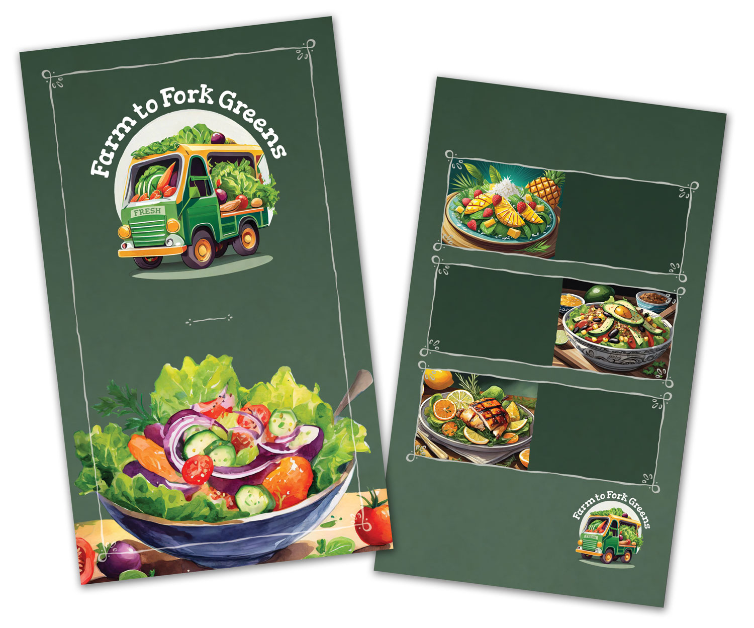 2-sided flyer Photoshop file image