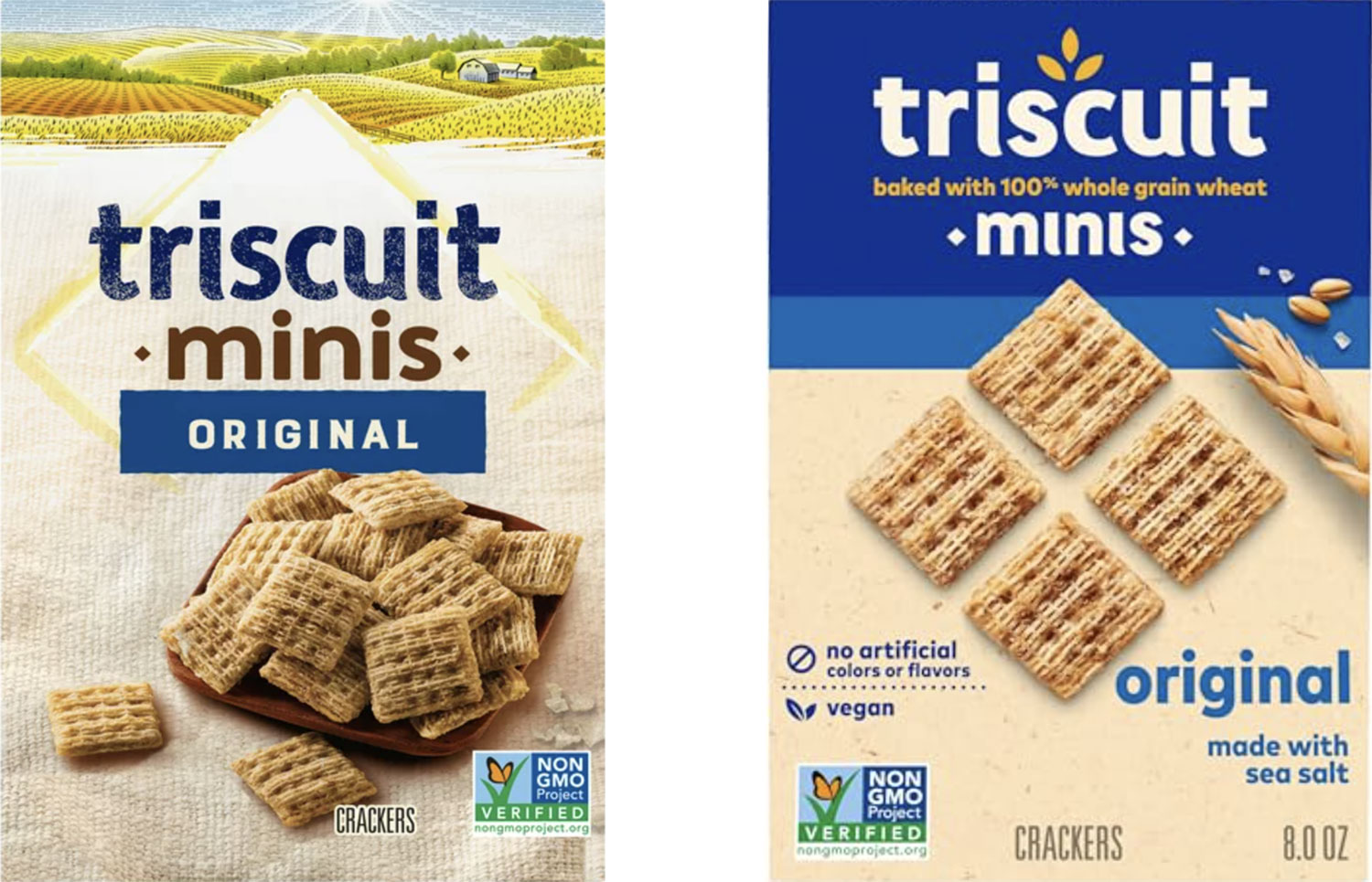 Triscuit Design Example -  New packaging Minimalistic Trend