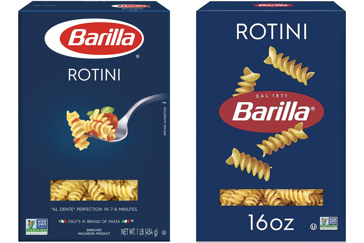 Barilla Pasta Design Example -  New packaging Minimalistic Trend