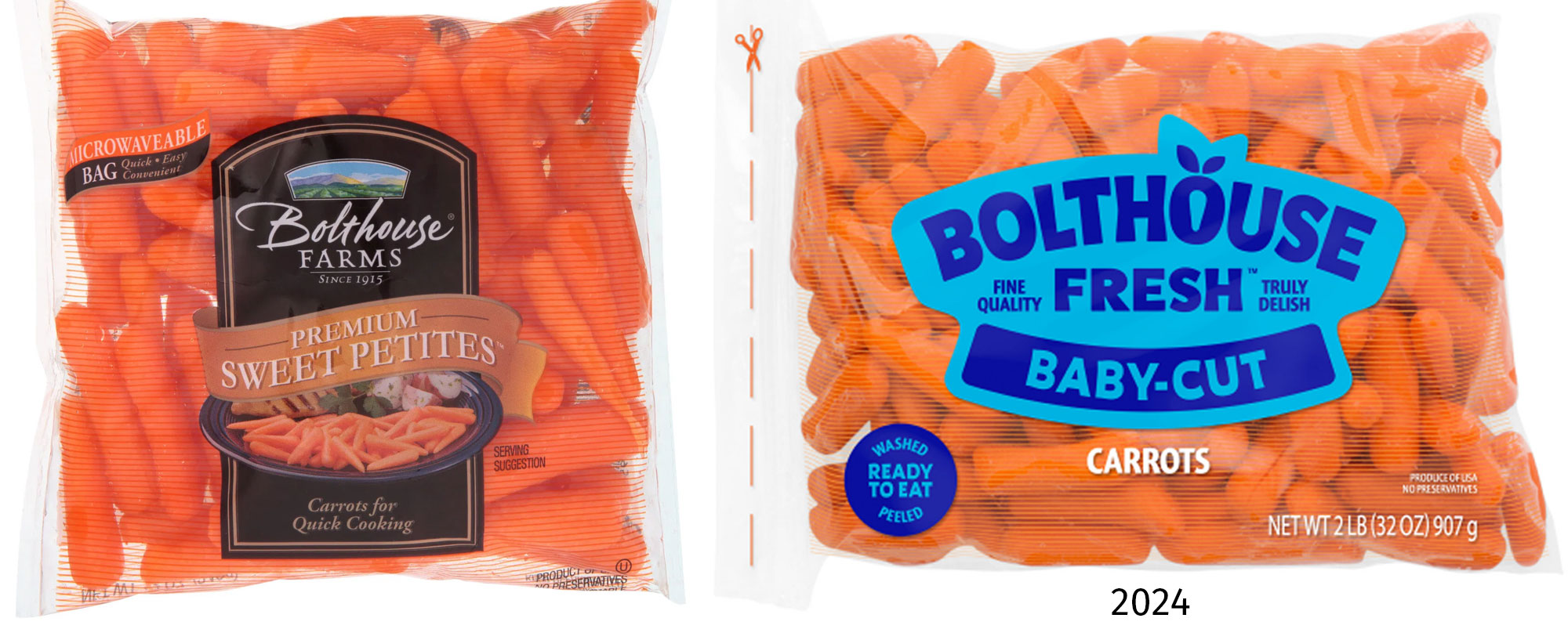 Bolthouse Carrots Design Example -  New packaging Minimalistic Trend