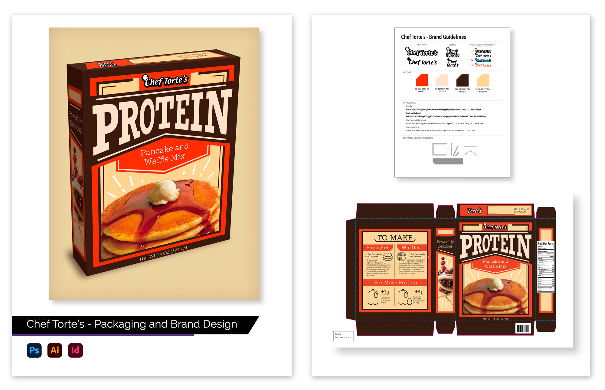 Student example portfolio page design