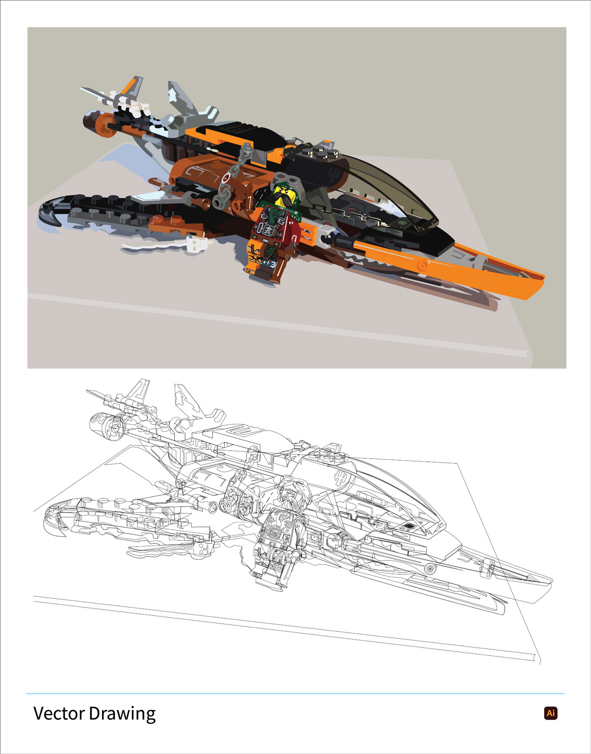 Student example portfolio page design