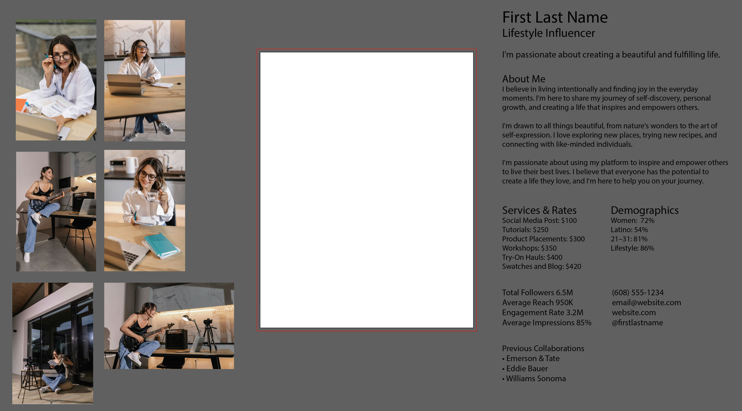 Thumbnail of media kit Illustrator template screen capture