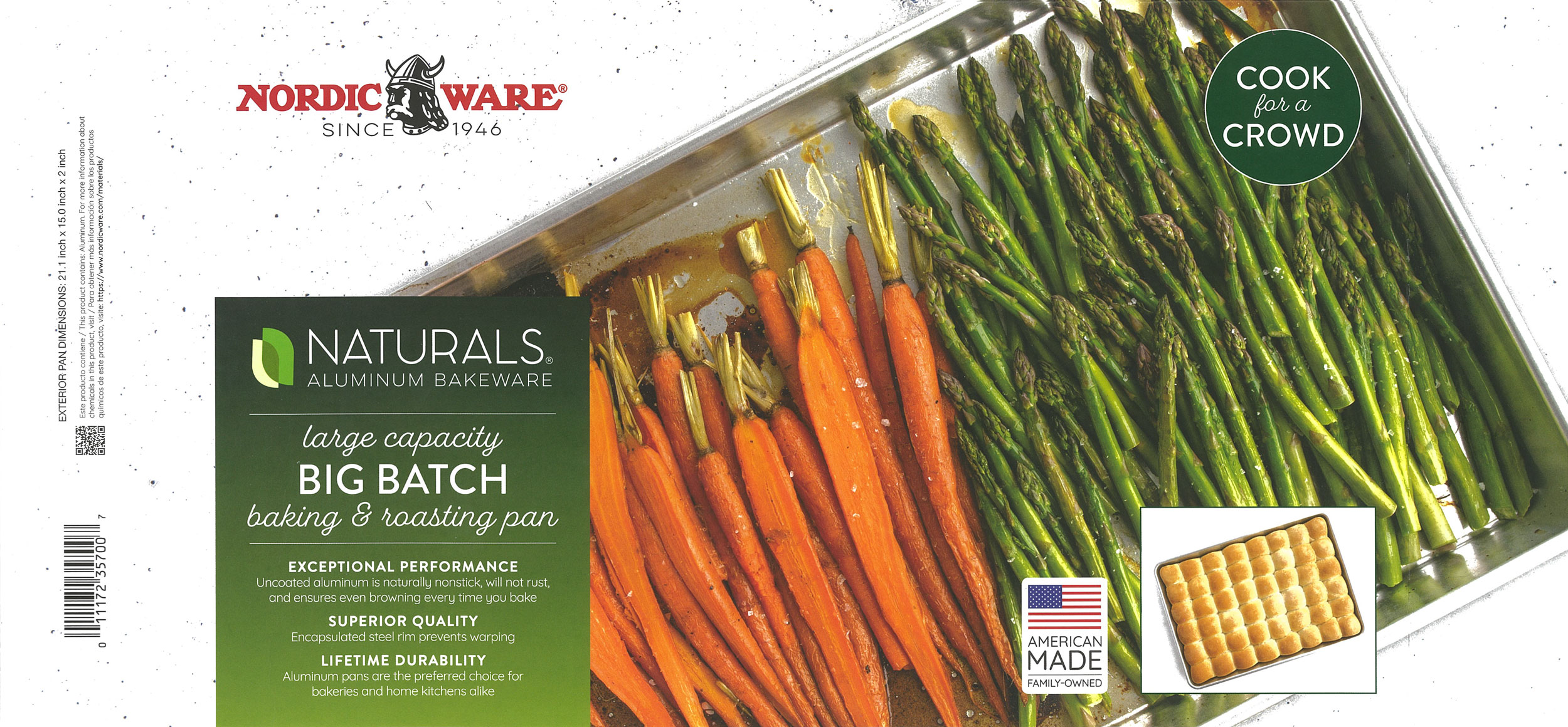 Baking pan packaging design example