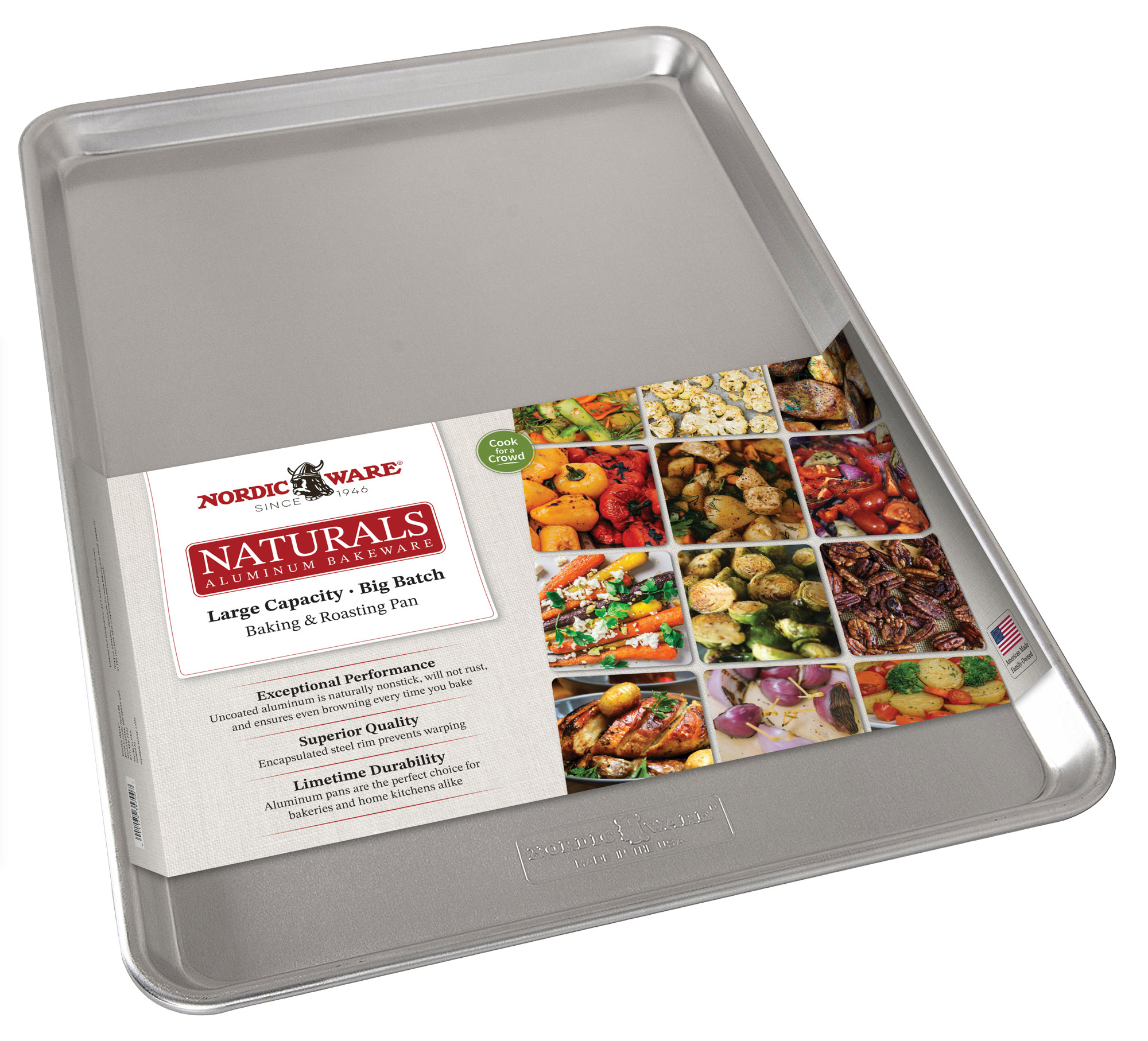 Baking pan packaging mock up