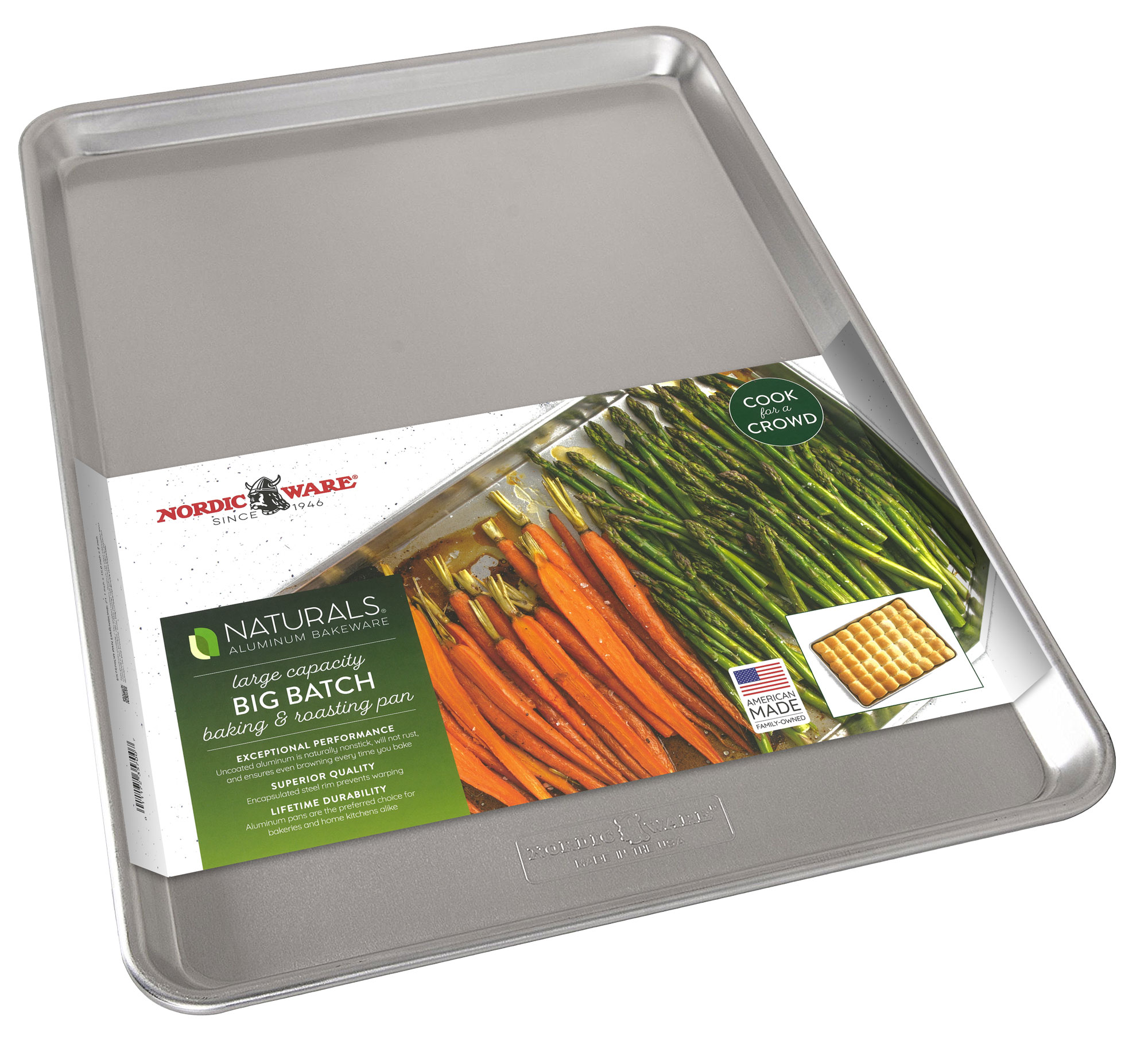 Baking pan packaging mock up design example