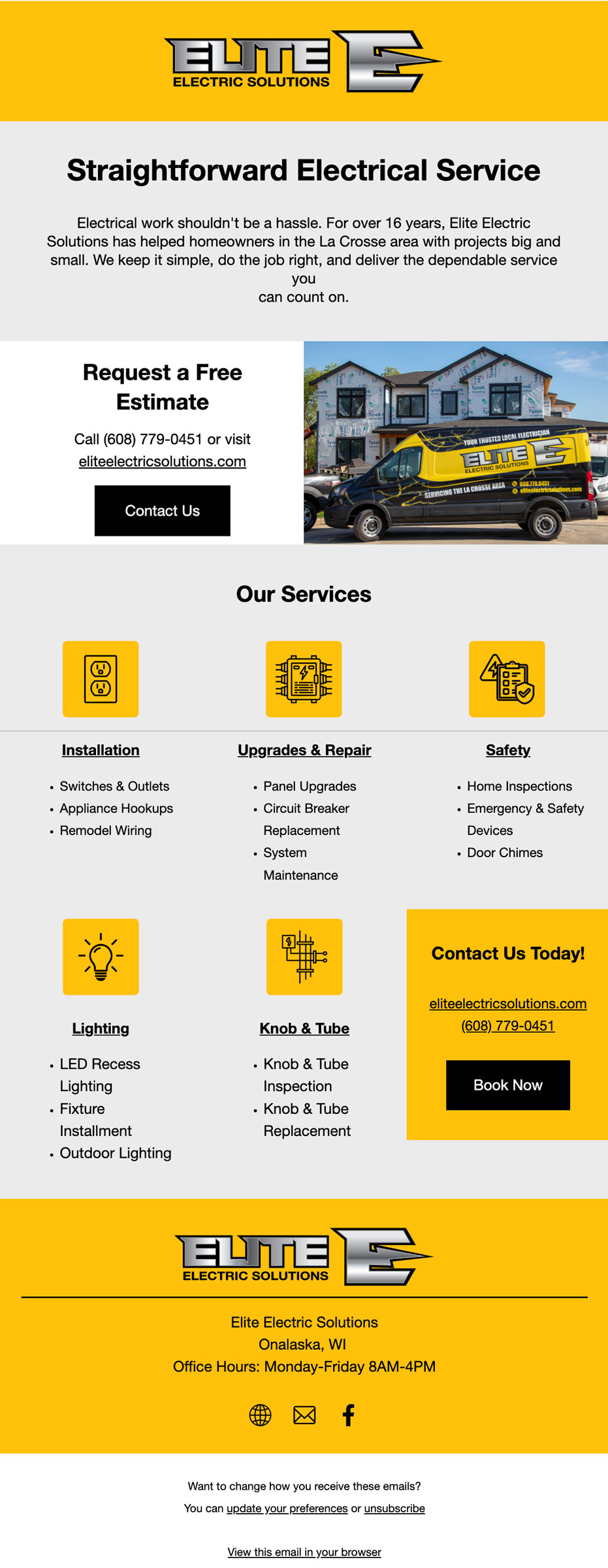 Email marketing example