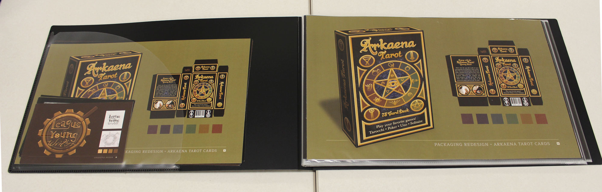 Student example portfolio page design