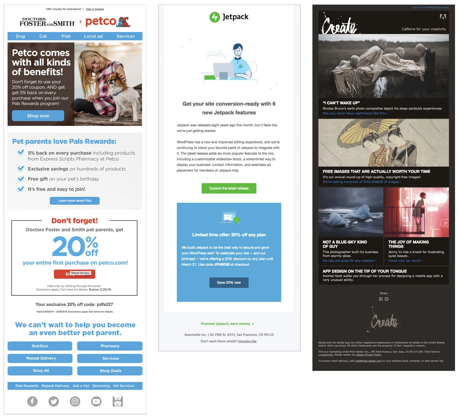 Email marketing examples