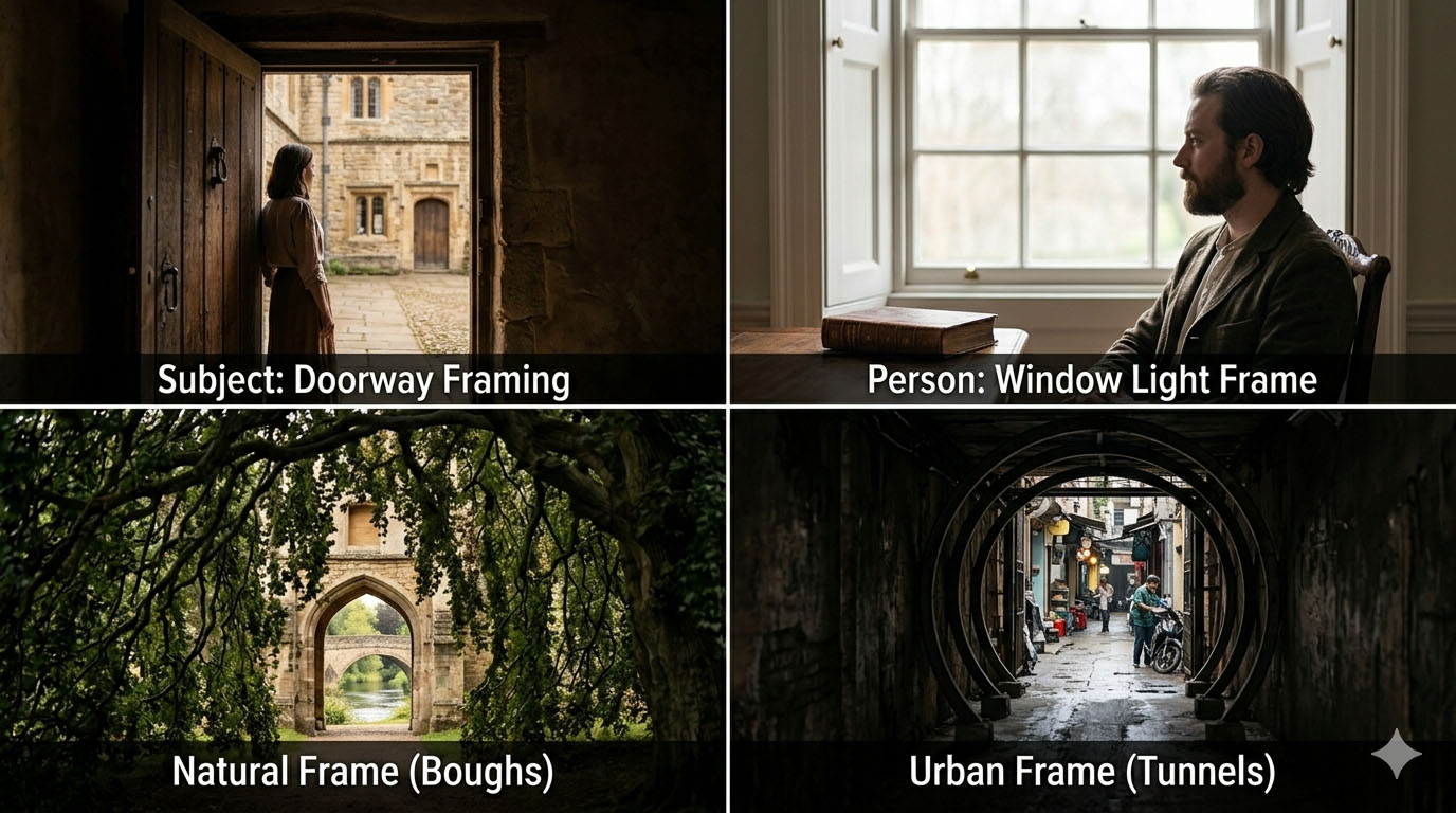 Visual showing the principles of photography and video framing.