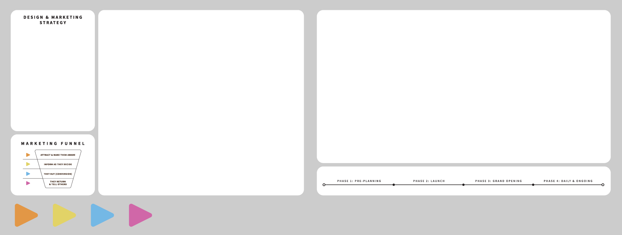 Thumbnail image showing all the assets students need to build a 2-page portfolio spread in Canva.